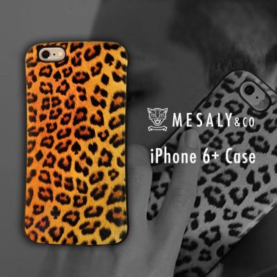 360°衝撃に強いアイフォンケース　Mesaly & Co iPhone6Plus アイフォン6Plus case 黄色 イエロー ヒョウ柄 レオパード柄