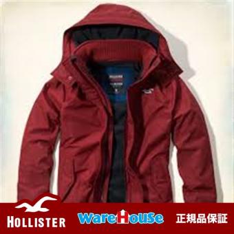 【 S サイズ】　ホリスター ジャケット 赤 レッド　The Hollister Sherpa Lined All-Weather Jacket アメカジ インポート 正規品保証付 最新作直輸