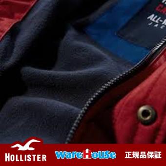【 S サイズ】　ホリスター ジャケット 赤 レッド　The Hollister Sherpa Lined All-Weather Jacket アメカジ インポート 正規品保証付 最新作直輸