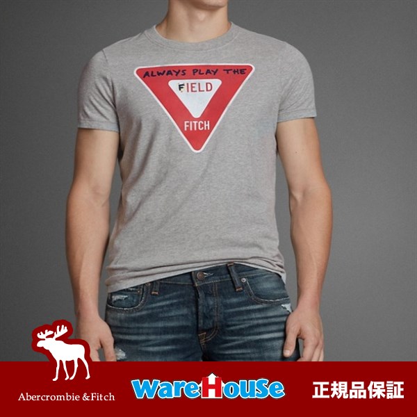 【XXLサイズ】アバクロ 半袖 グラフィックTシャツ　GREY グレー　Lookout Mountain Tee アメカジ インポート 正規品保証付 最新作直輸入