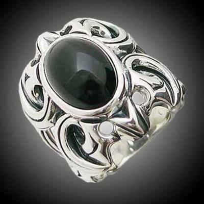 M's collection　シルバーリング オニキス エムズコレクション　メンズ シルバー リング 指輪 人気 