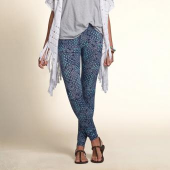 【Sサイズ】ホリスター レギンス　紺 ネイビー Hollister High Rise Leggings アメカジ インポート 正規品保証付 最新作直輸入