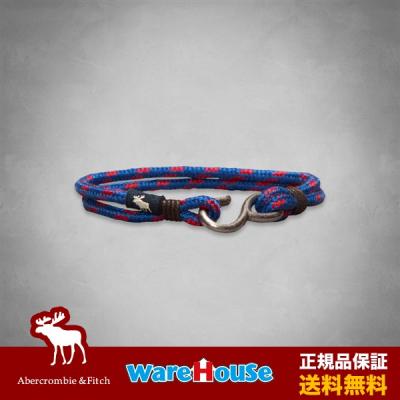 アバクロ　ブレスレット　ブルー 青　Vintage Woven Bracelet 送料無料