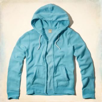 【S サイズ】ホリスター フルジップ パーカー　ターコイズ 水色　San Elijo Hoodie アメカジ インポート 正規品保証付 最新作直輸入