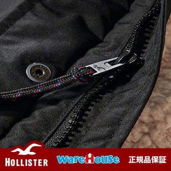 【 S サイズ】　ホリスター ダウンジャケット 黒 ブラック　The Hollister All-Weather Jacket SHERPA LINED アメカジ インポート 正規品保証付 最新作直輸